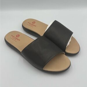 Marc Joseph Black Slide Sandals for Women Size 10 New without Box